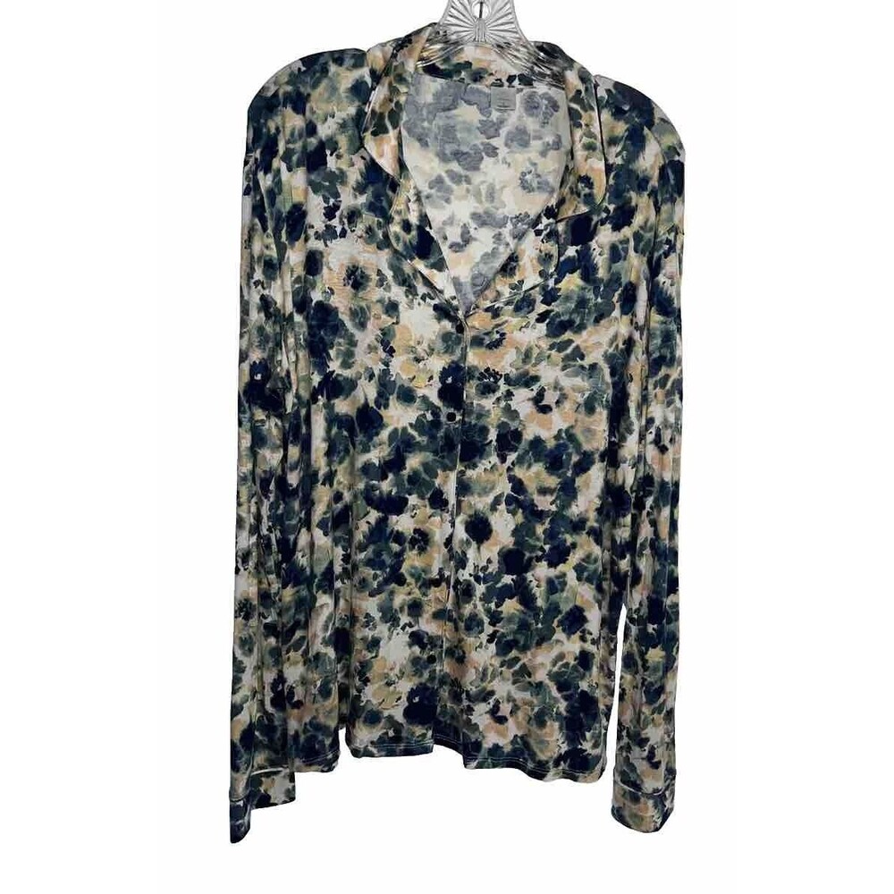 New Directions Intimates Women’s Pajama Top Size L Multicolor Floral Bohemian